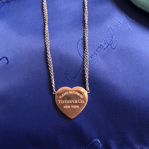 Tiffany Rubedo Heart Tag Necklace 